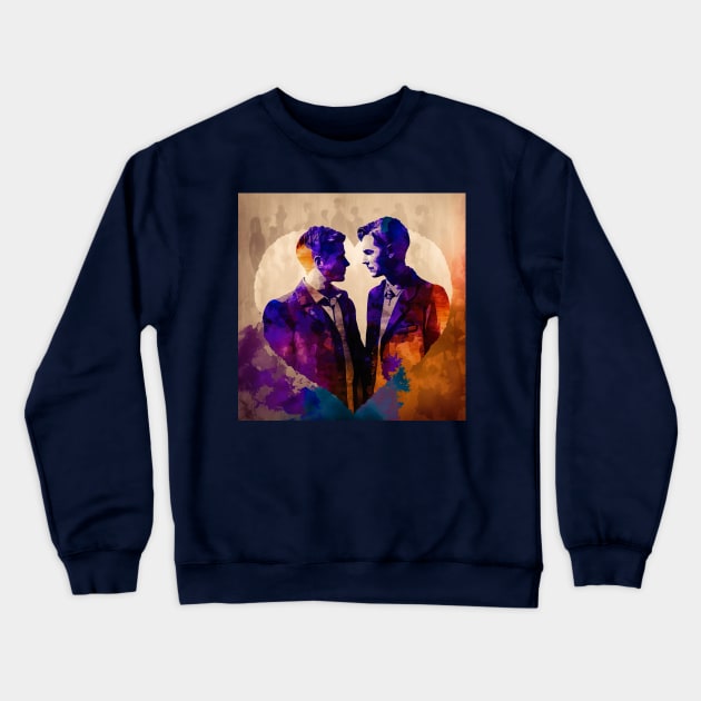 Gay Pride - An abstract expression of Love Crewneck Sweatshirt by UmagineArts